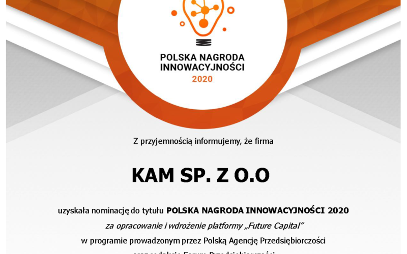 Polska Nagroda Innowacyjności 2020